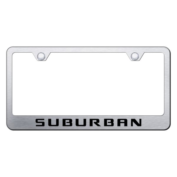 Autogold® - License Plate Frame with Laser Etched Suburban Logo