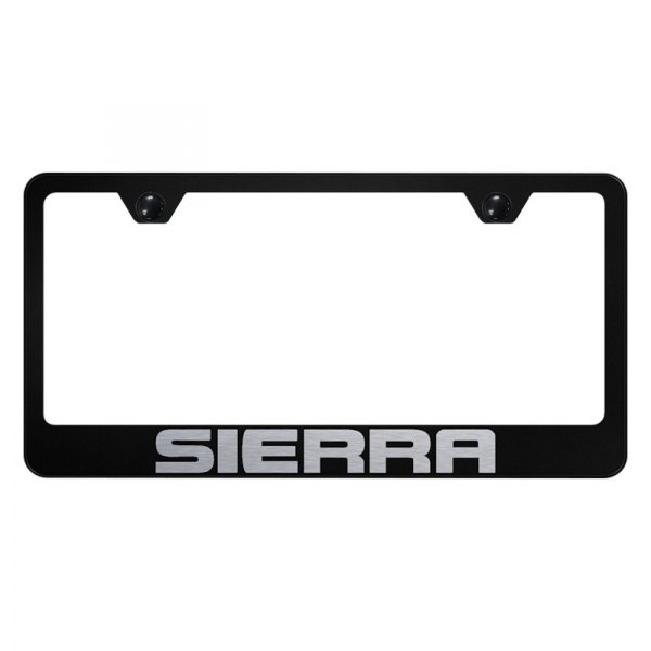 Autogold® - License Plate Frame with Laser Etched Sierra Logo