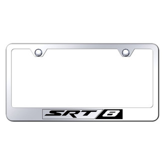 Autogold® - Chrome License Plate Frame with Laser Etched SRT-8 Logo