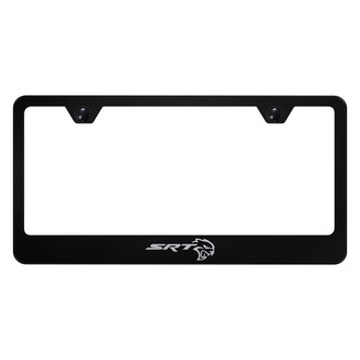 Autogold® - License Plate Frame with Laser Etched SRT Hellcat Logo