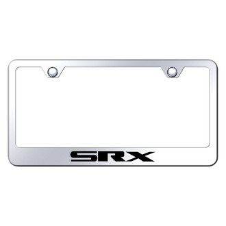 Autogold® - Chrome License Plate Frame with Laser Etched SRX Logo