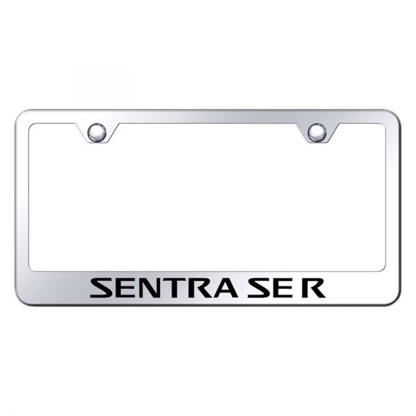 Autogold® - License Plate Frame with Laser Etched Sentra SE-R Logo