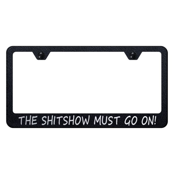 Autogold® - License Plate Frame with Laser Etched Sh-t Show Logo