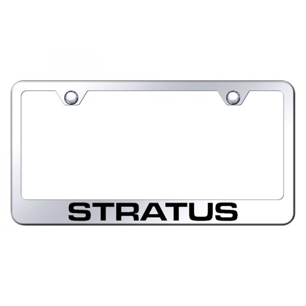 Autogold® - License Plate Frame with Laser Etched Stratus Logo