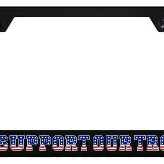 Autogold® - UV Printed Black License Plate Frame with SUT Eagle Logo