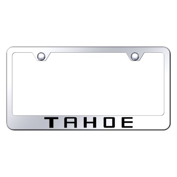 Autogold® - License Plate Frame with Laser Etched Tahoe Logo