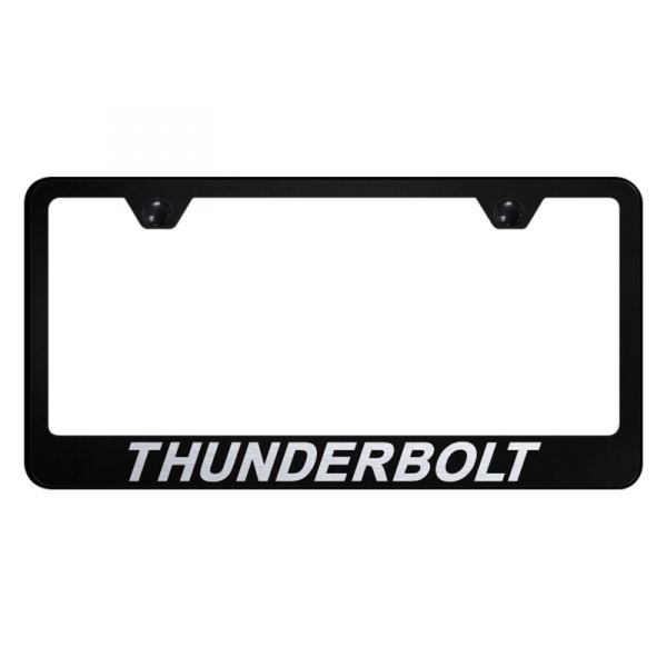 Autogold® - License Plate Frame with Laser Etched Thunderbolt Logo