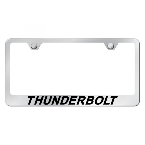 Autogold® - License Plate Frame with Laser Etched Thunderbolt Logo