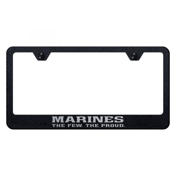 Autogold® - License Plate Frame with Laser Etched The Few The Proud Logo