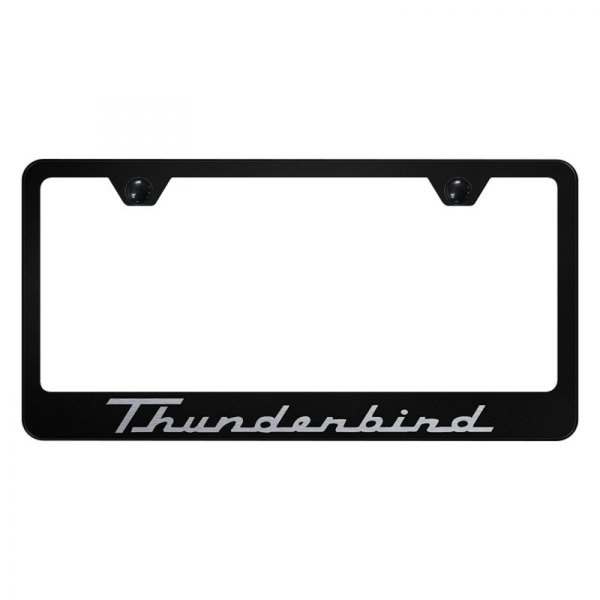 Autogold® - License Plate Frame with Laser Etched Thunderbird Logo
