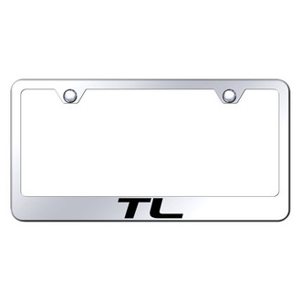 Autogold® - Chrome License Plate Frame with Laser Etched TL Logo