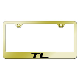 Autogold® - Gold License Plate Frame with Laser Etched TL Logo