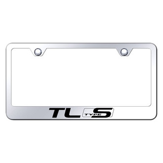 Autogold® - Chrome License Plate Frame with Laser Etched TL Type S Logo