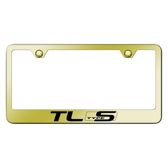 Autogold® - Gold License Plate Frame with Laser Etched TL Type S Logo
