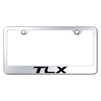 Autogold® - Chrome License Plate Frame with Laser Etched TLX Logo