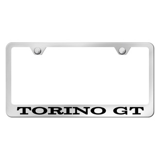 Autogold® - Chrome License Plate Frame with Laser Etched Torino GT Logo