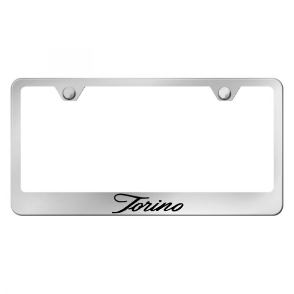 Autogold® - License Plate Frame with Script Torino Logo