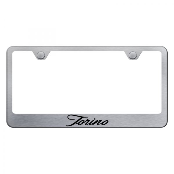 Autogold® - License Plate Frame with Script Torino Logo