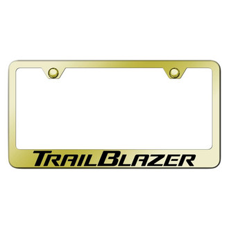 Autogold® - Gold License Plate Frame with Laser Etched Trailblazer Logo