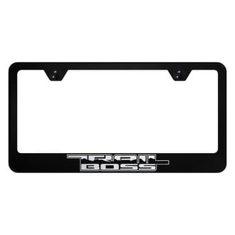 Autogold® - License Plate Frame with Laser Etched Trail Boss Logo