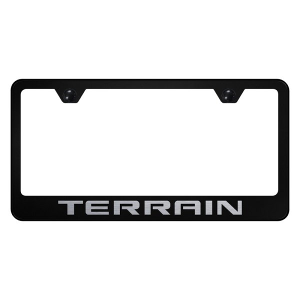 Autogold® - License Plate Frame with Laser Etched Terrain Logo