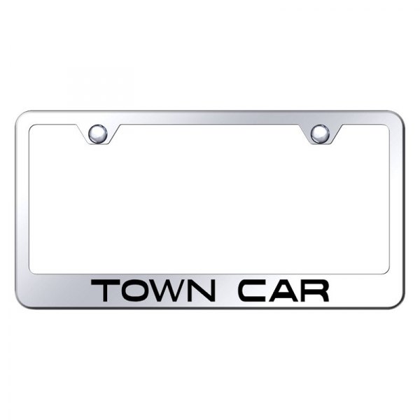 Autogold® - License Plate Frame with Laser Etched Town Car Logo