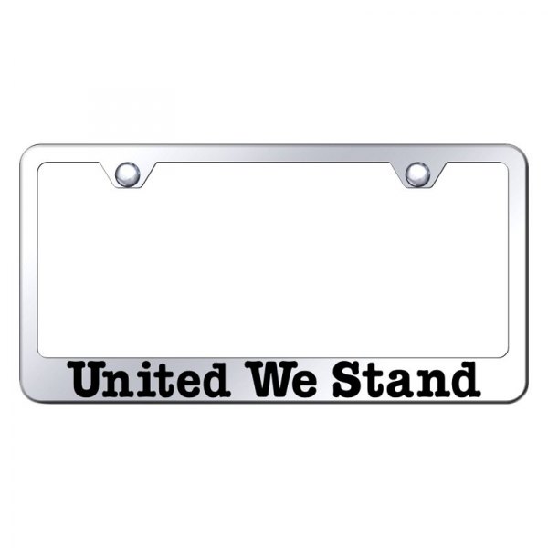 Autogold® - License Plate Frame with Laser Etched United We Stand Logo