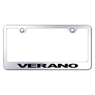 Autogold® - Chrome License Plate Frame with Laser Etched Verano Logo