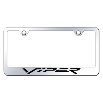 Autogold® - Chrome License Plate Frame with Laser Etched Viper Logo