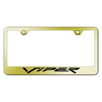 Autogold® - Gold License Plate Frame with Laser Etched Viper Logo