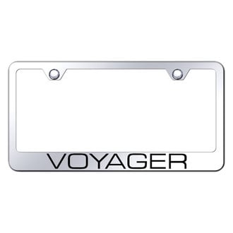 Autogold® - Chrome License Plate Frame with Laser Etched Voyager Logo