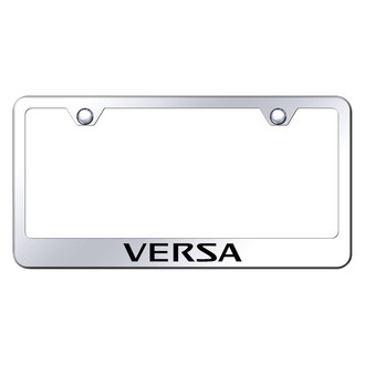 Autogold® - Chrome License Plate Frame with Laser Etched Versa Logo