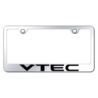 Autogold® - Chrome License Plate Frame with Laser Etched VTEC Logo