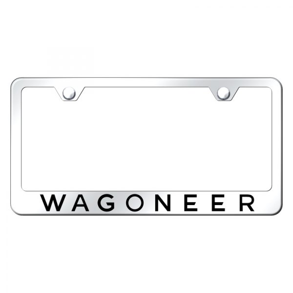 Autogold® - License Plate Frame with Laser Etched Wagoneer