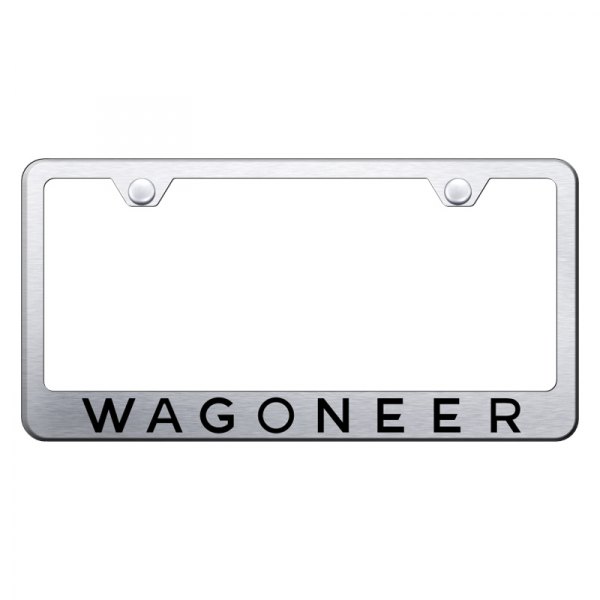 Autogold® - License Plate Frame with Laser Etched Wagoneer