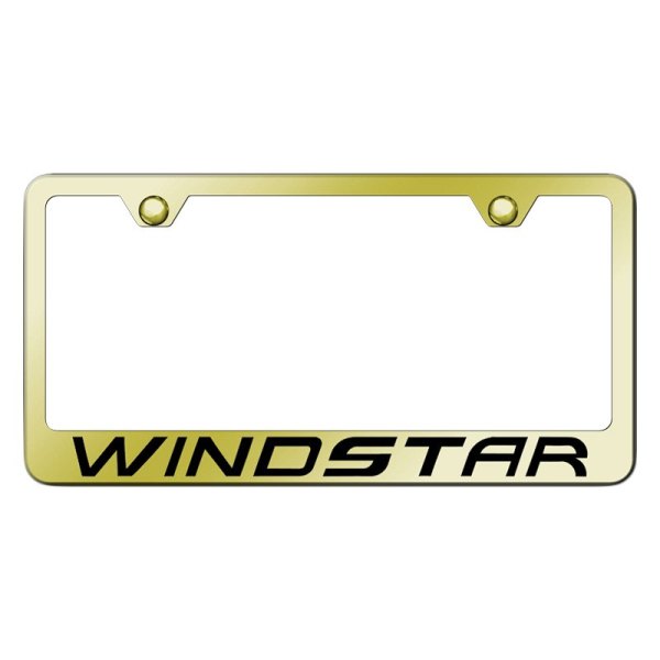 Autogold® - License Plate Frame with Laser Etched Windstar Logo