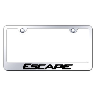 Autogold® - Chrome License Plate Frame with Laser Etched Escape Logo