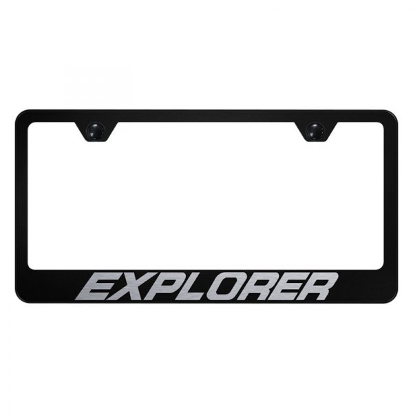 Autogold® - License Plate Frame with Laser Etched Explorer Logo