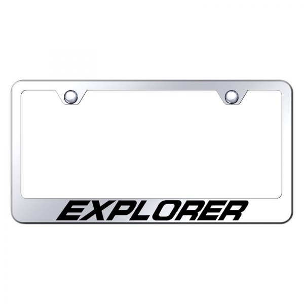 Autogold® - License Plate Frame with Laser Etched Explorer Logo