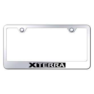 Autogold® - Chrome License Plate Frame with Laser Etched Xterra Logo