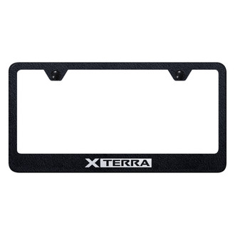 Autogold® - Rugged Black License Plate Frame with Laser Etched Xterra Logo