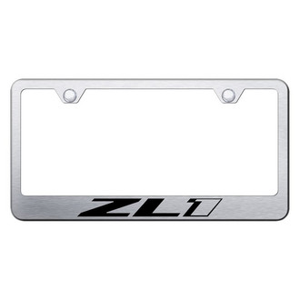 Autogold® - Brushed License Plate Frame with Laser Etched ZL1 Logo