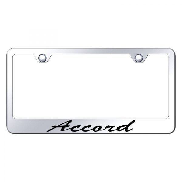 Autogold® - License Plate Frame with Script Laser Etched Accord Logo