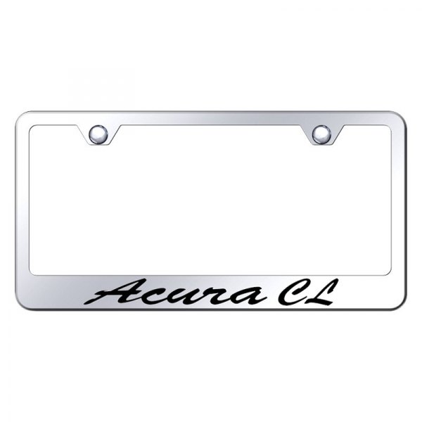 Autogold® - License Plate Frame with Script Laser Etched Acura CL Logo