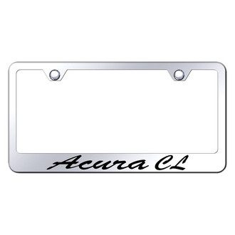 Autogold® - Chrome License Plate Frame with Script Laser Etched Acura CL Logo