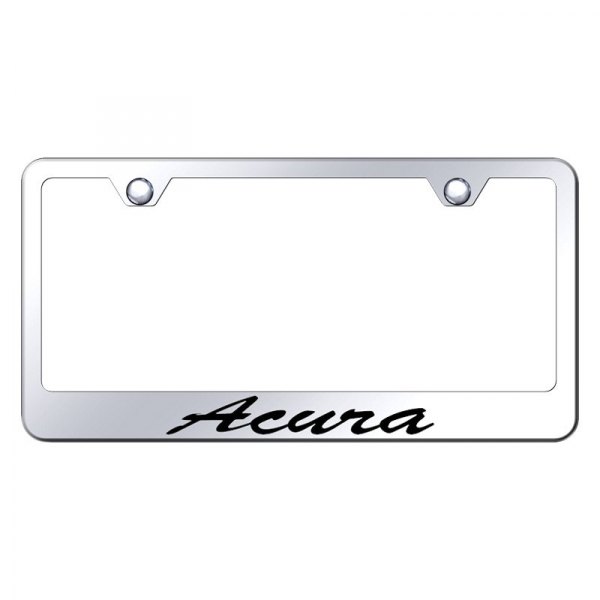 Autogold® - License Plate Frame with Script Laser Etched Acura Logo