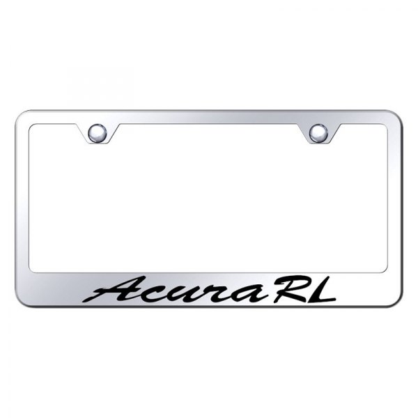 Autogold® - License Plate Frame with Script Laser Etched Acura RL Logo