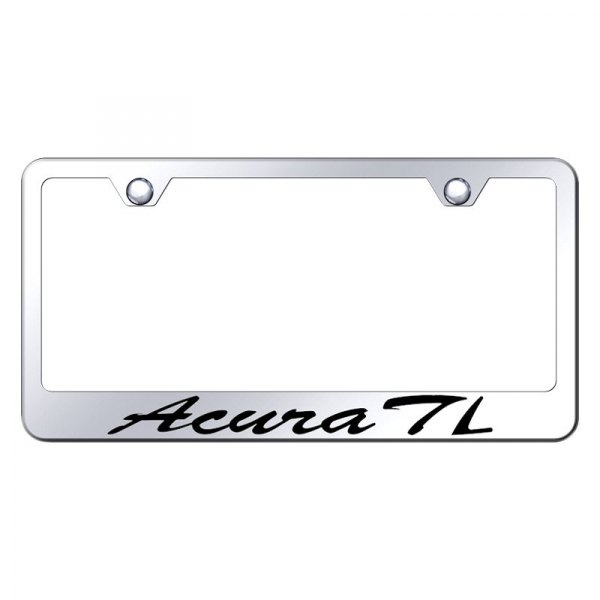 Autogold® - License Plate Frame with Script Laser Etched Acura TL Logo
