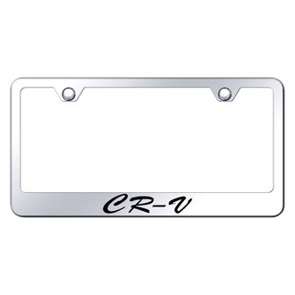 Autogold® - Chrome License Plate Frame with Script Laser Etched CR-V Logo