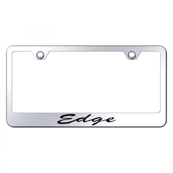 Autogold® - License Plate Frame with Script Laser Etched Edge Logo